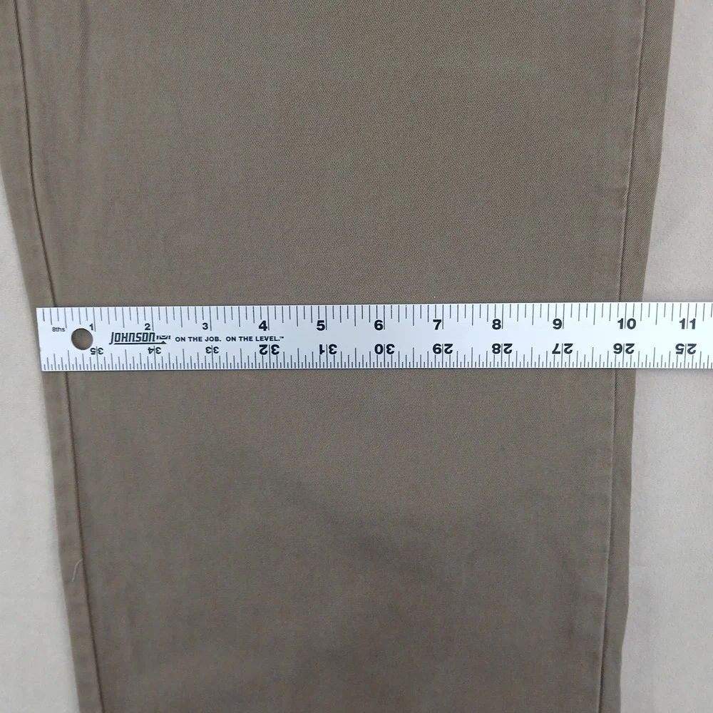 Banana Republic Boot Cut Chino 34x32 Mens Pants Brown FLAW